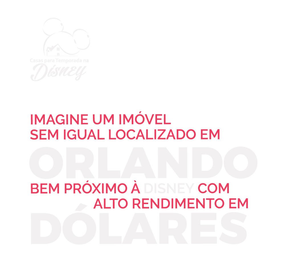 Casa para temporada na Disney, imagine um imóvel sem igual localizado em Orlando bem próximo à Disney com alto rendimento em Dólares